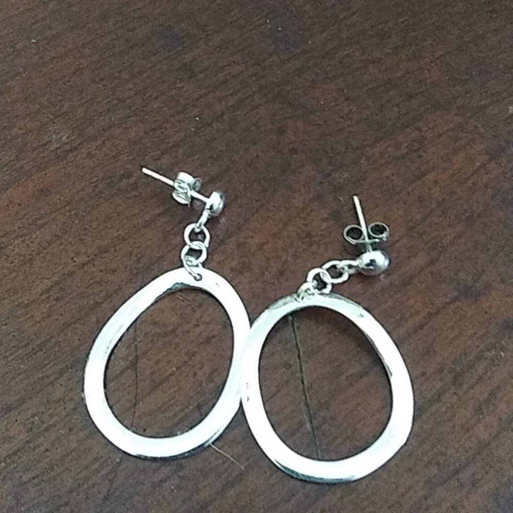 Martha Jackson sterling silver hoops